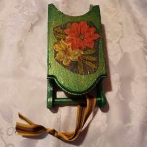 Handmade and brand new sledge ornament